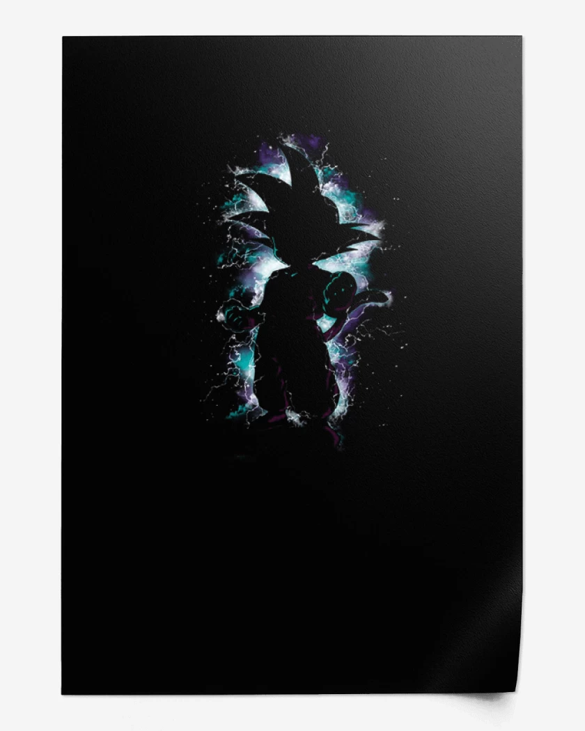 Print Negro de Goku Niño