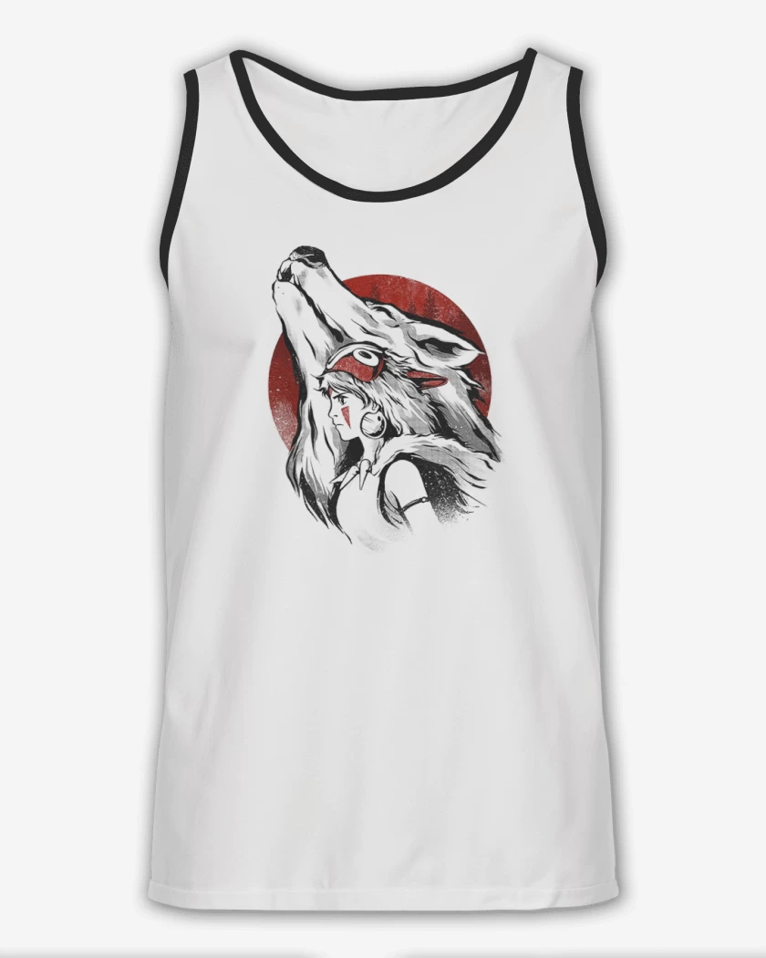 Sudadera Blanco de Princesa Mononoke