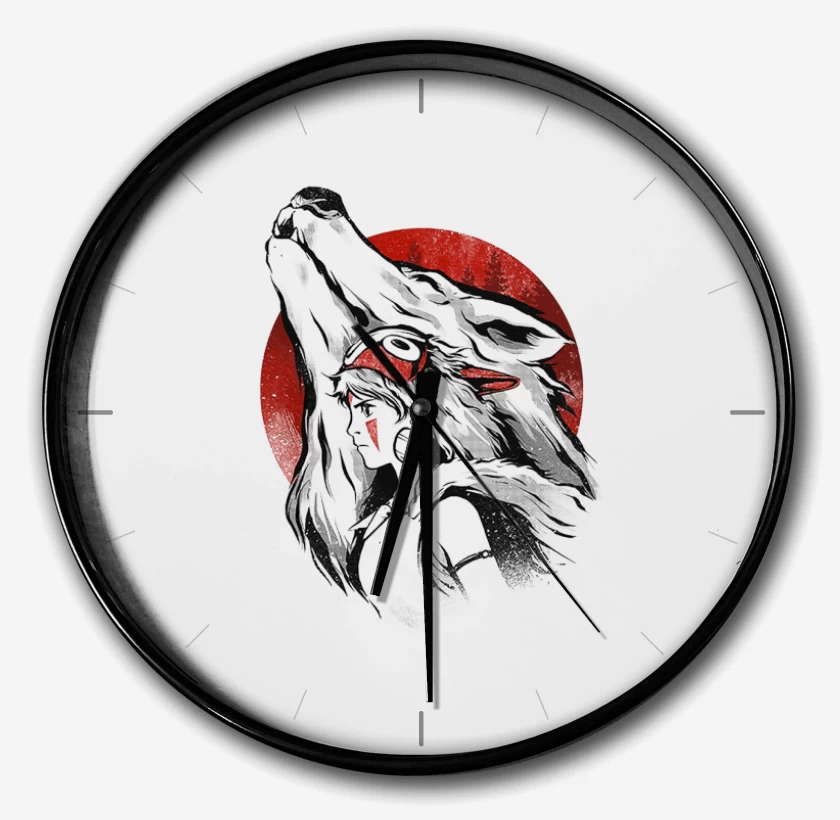Reloj Blanco de Princesa Mononoke