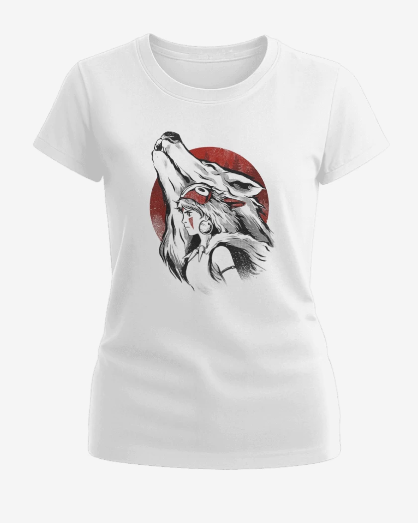 Polera de Mujer Blanco de Princesa Mononoke