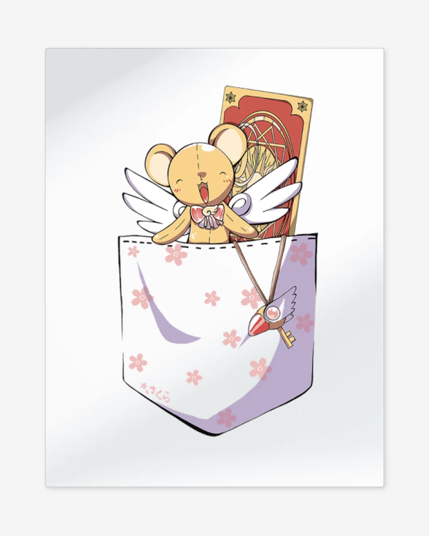 Print metalico Blanco de Sakura Card Captor