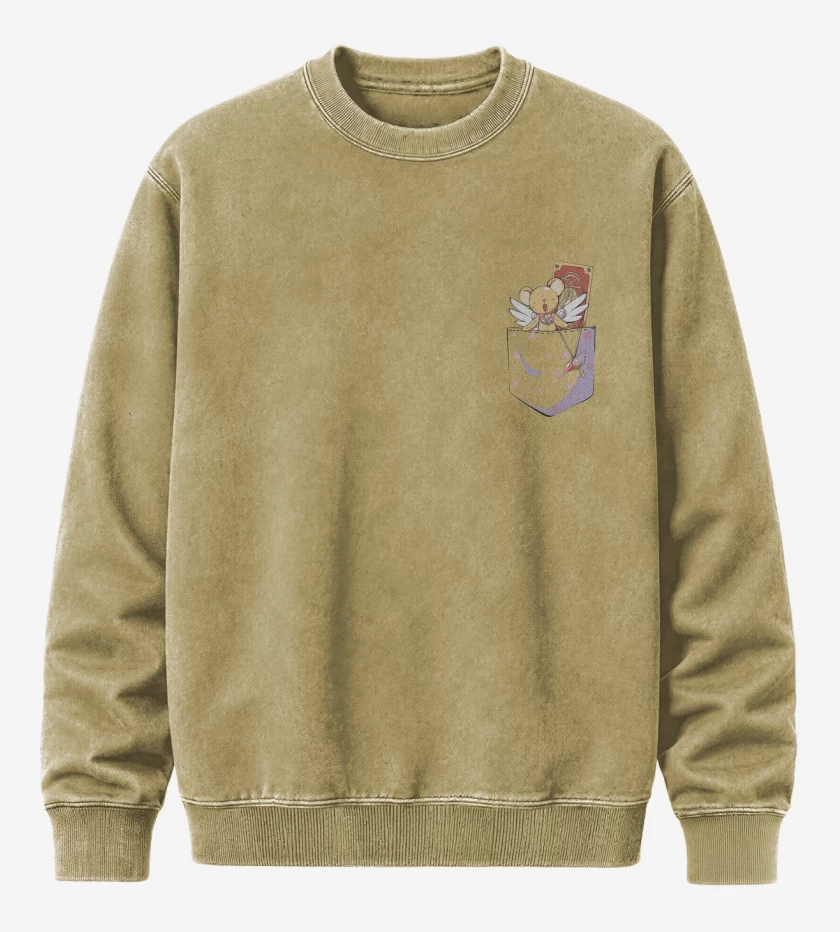 Poleron Polo Acid Wash Beige de Sakura Card Captor