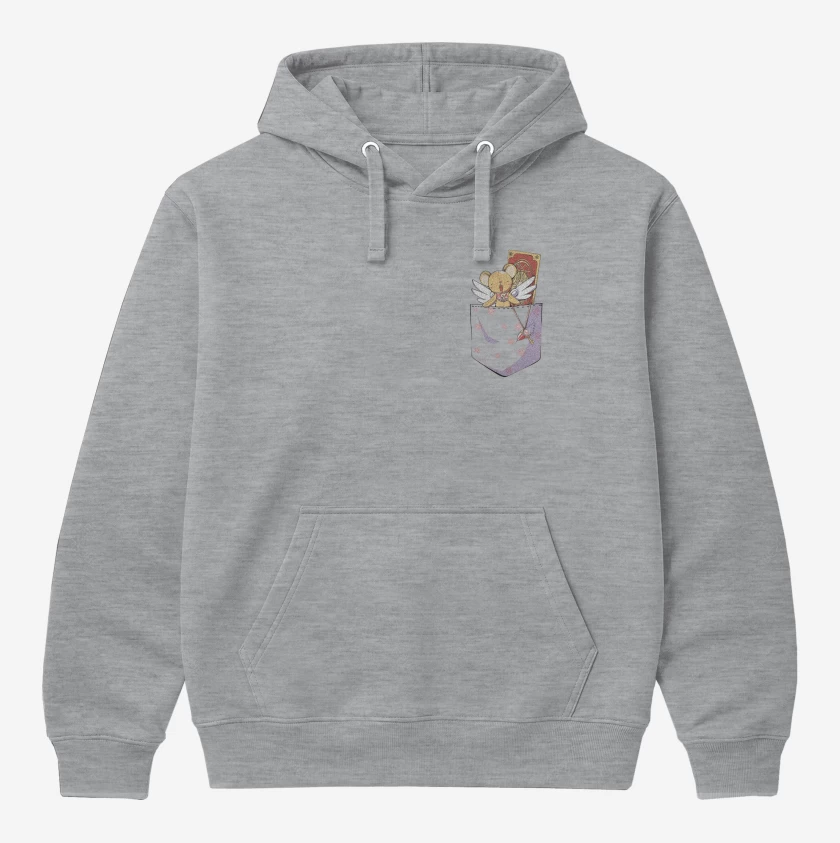 Polerón Canguro Gris Melange de Sakura Card Captor
