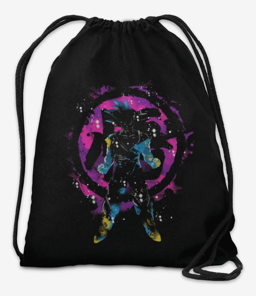Mochila Negro de Goku Kanji Color