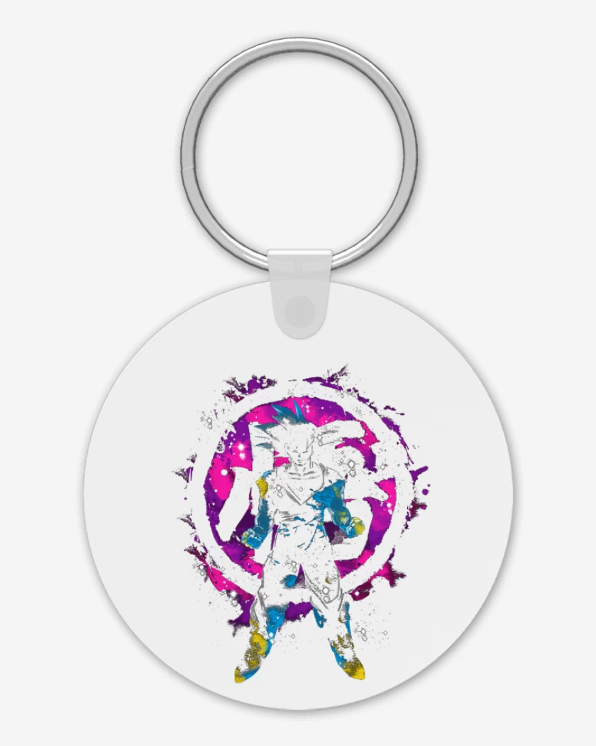 Llavero Blanco de Goku Kanji Color