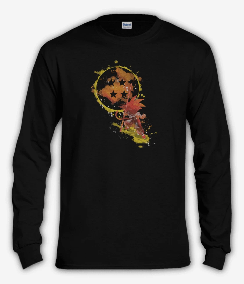 Polera manga larga Goku niño Full Color