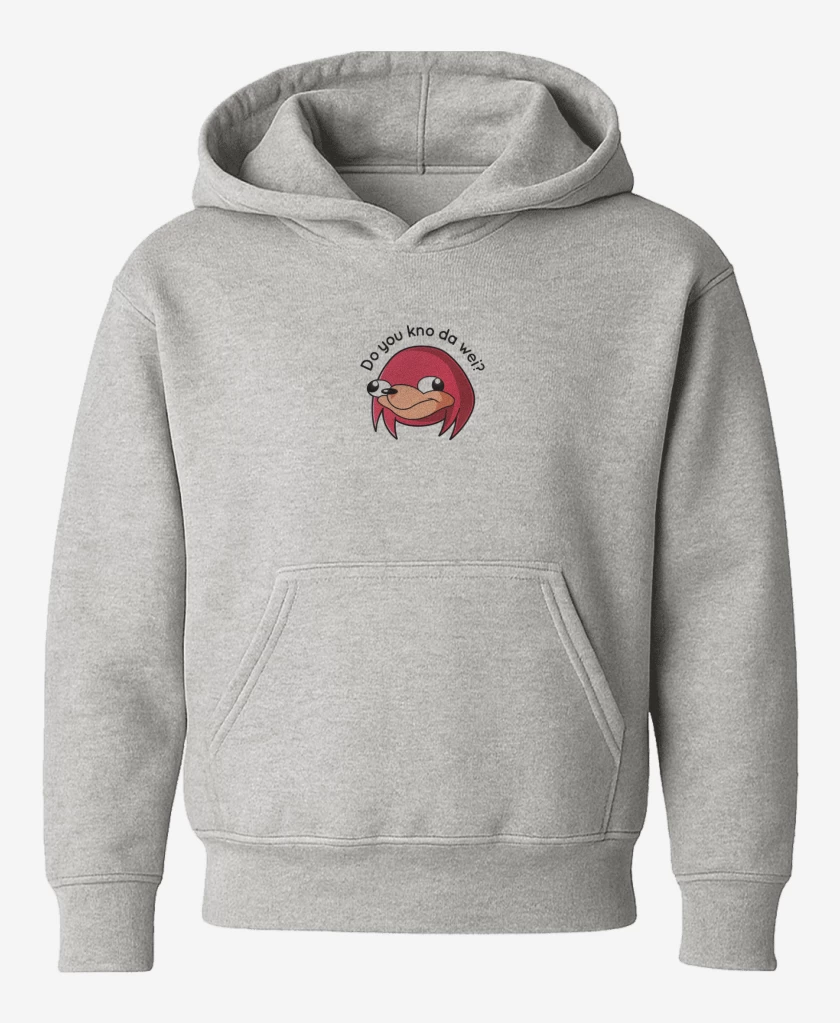 Poleron de niño Gris Melange de Knuckles Uganda