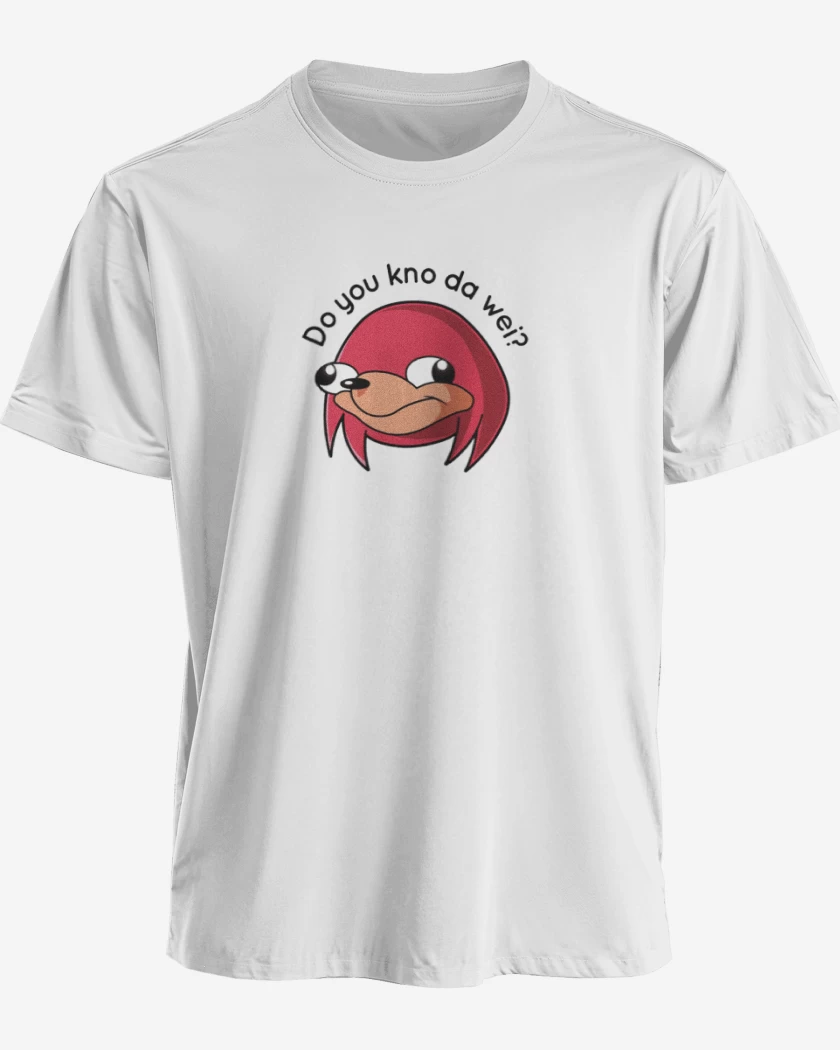 Polera premium Blanco de Knuckles Uganda