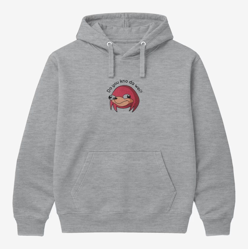 Polerón Canguro Gris Melange de Knuckles Uganda