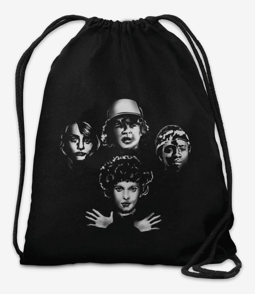 Mochila Negro de stranger things Rhapsody