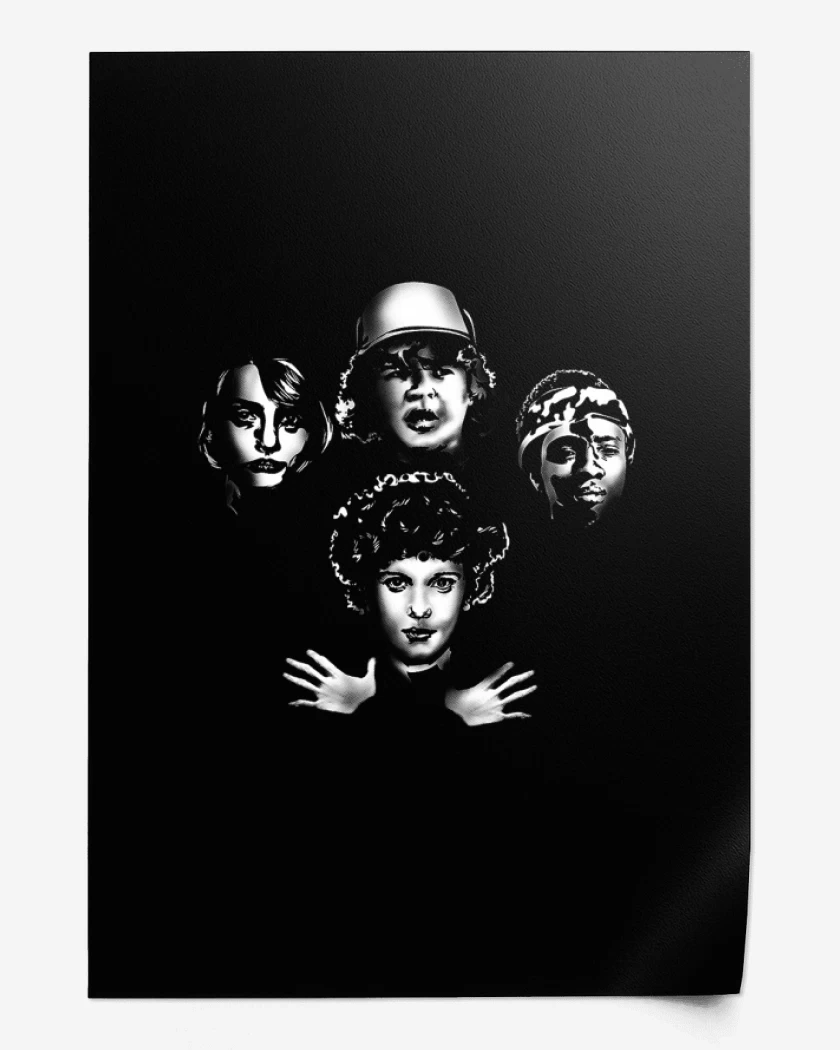 Print Negro de stranger things Rhapsody