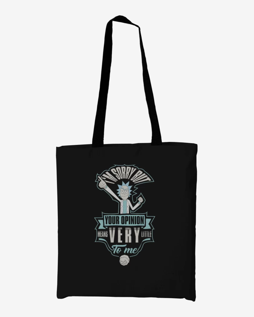 Totebag Negro de Rick your opinion