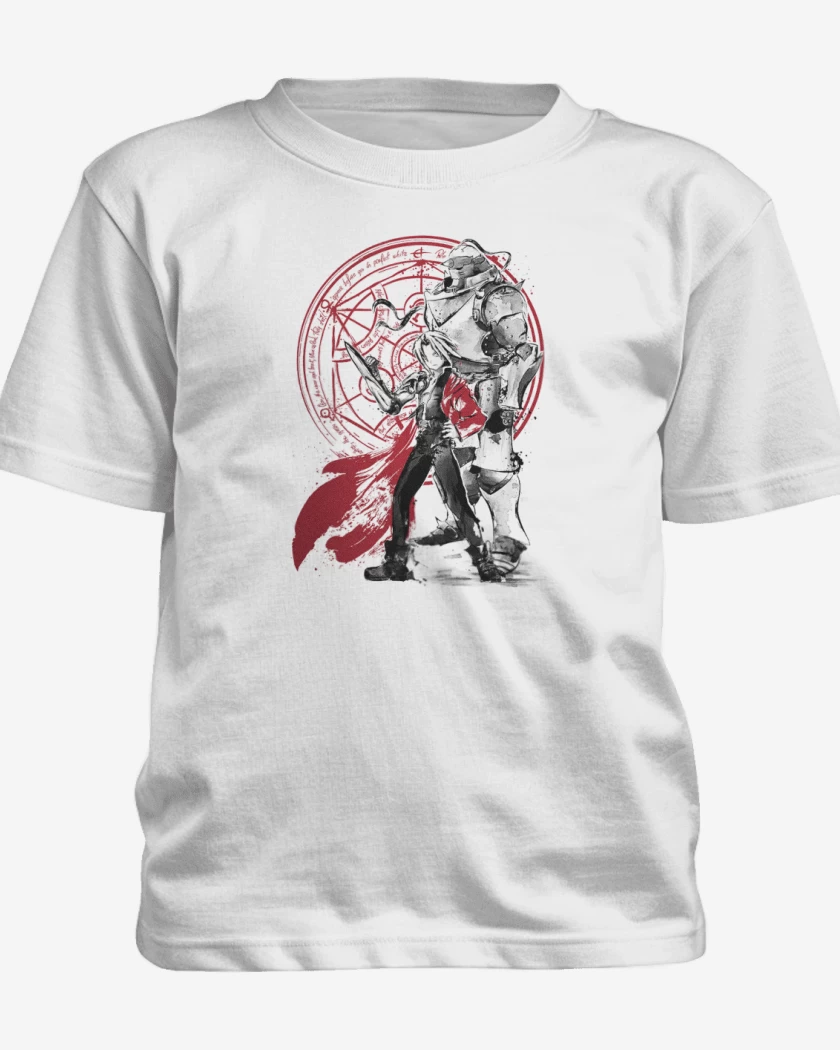 Polera de niño Blanco de full metal Elric Brothers