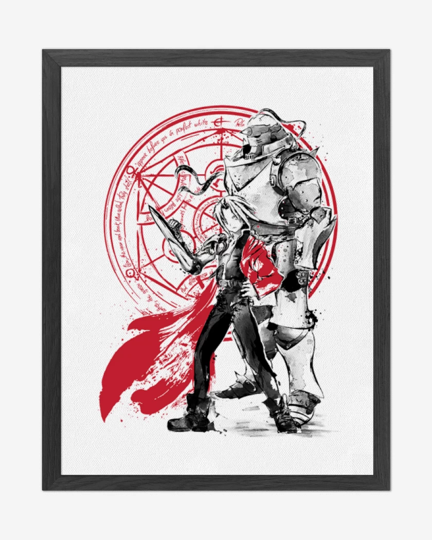 Cuadro decorativo full metal Elric Brothers