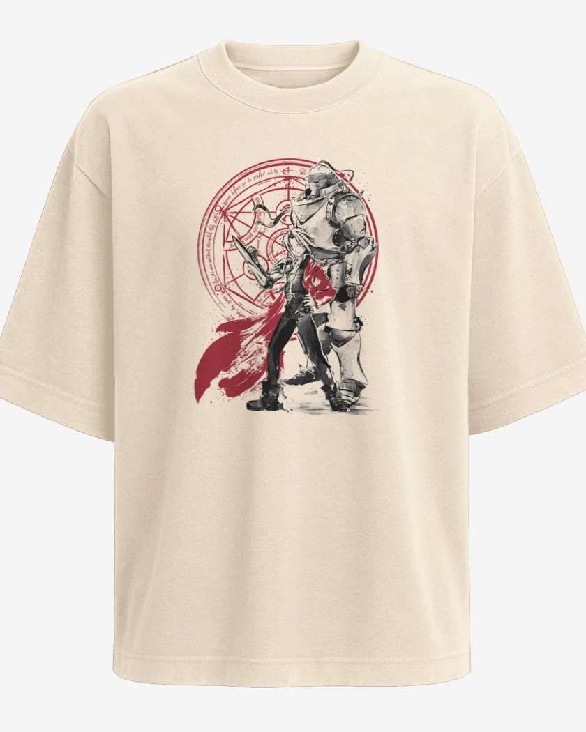 Polera Oversize full metal Elric Brothers