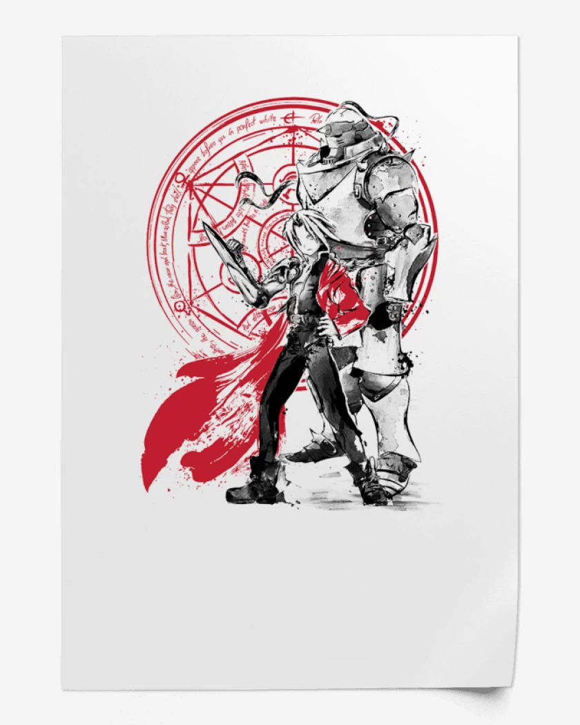 Print full metal Elric Brothers