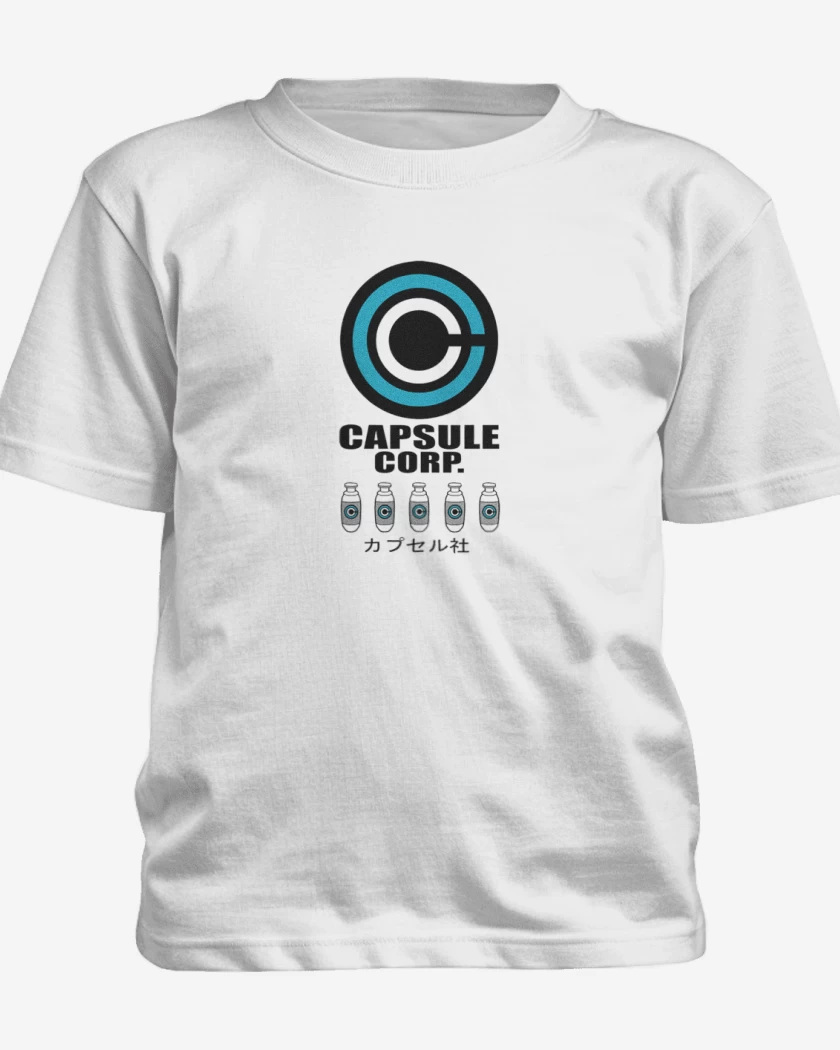 Polera de niño Blanco de Capsule Corp