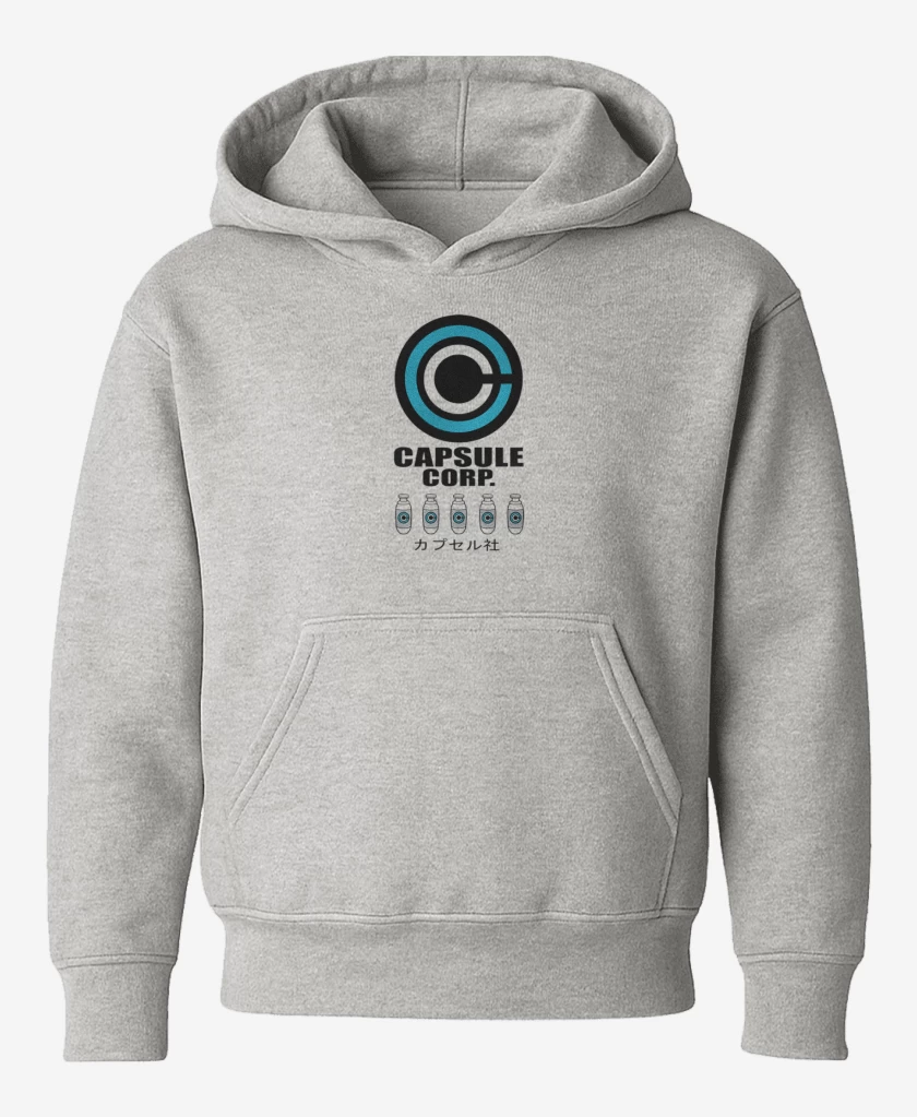 Poleron de niño Gris Melange de Capsule Corp
