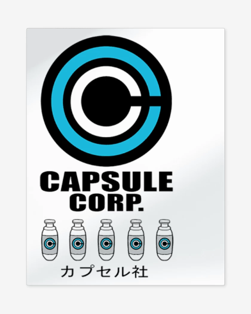 Print metalico Capsule Corp