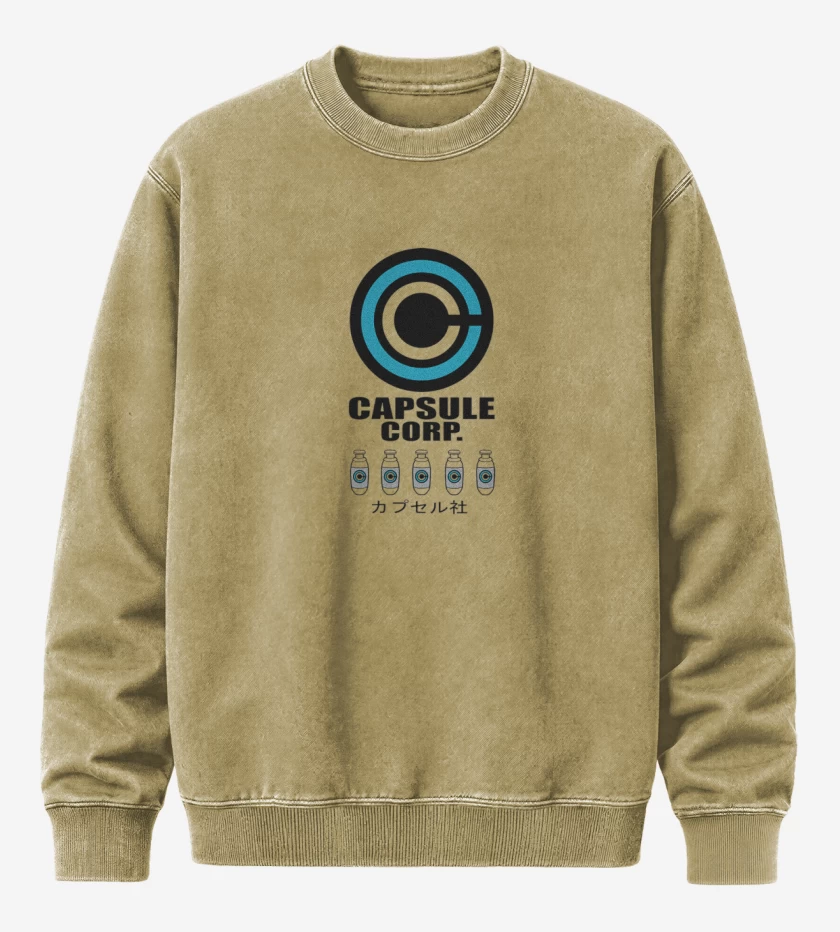 Poleron Polo Acid Wash Beige de Capsule Corp