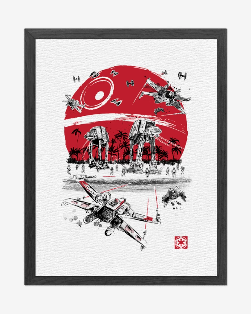 Cuadro decorativo Star wars Battle