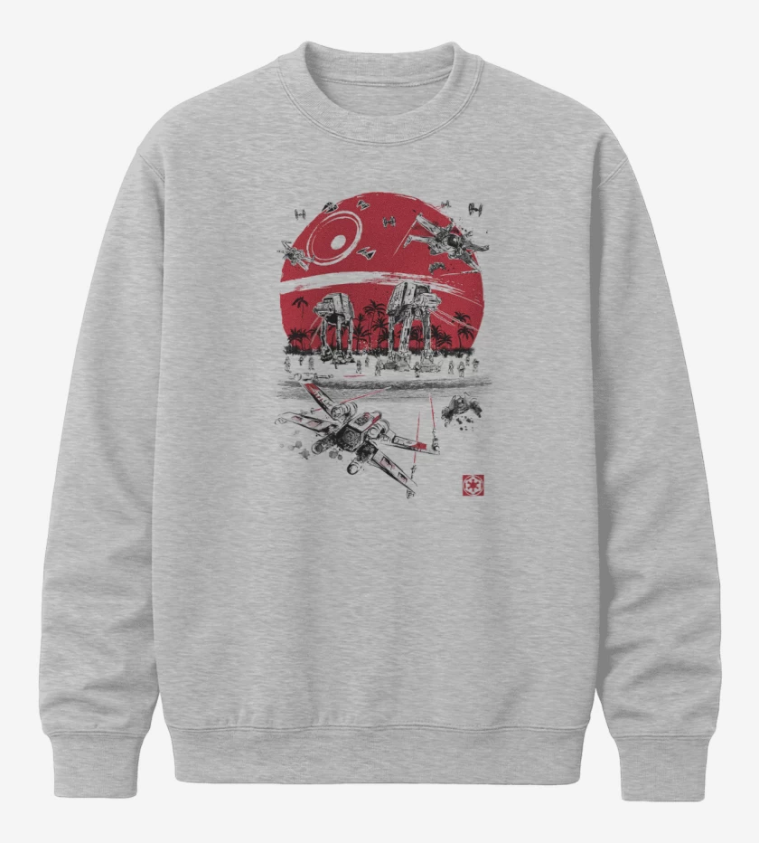 Poleron polo Gris Melange de Star wars Battle