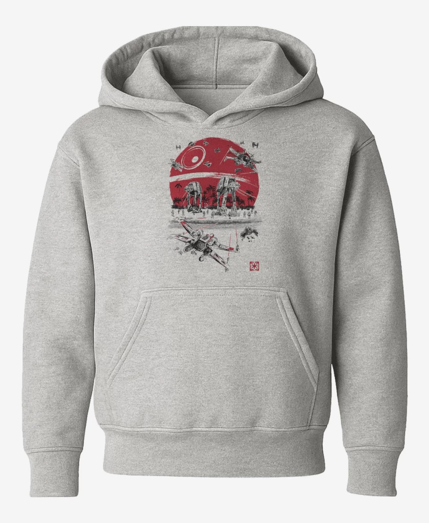 Poleron de niño Gris Melange de Star wars Battle