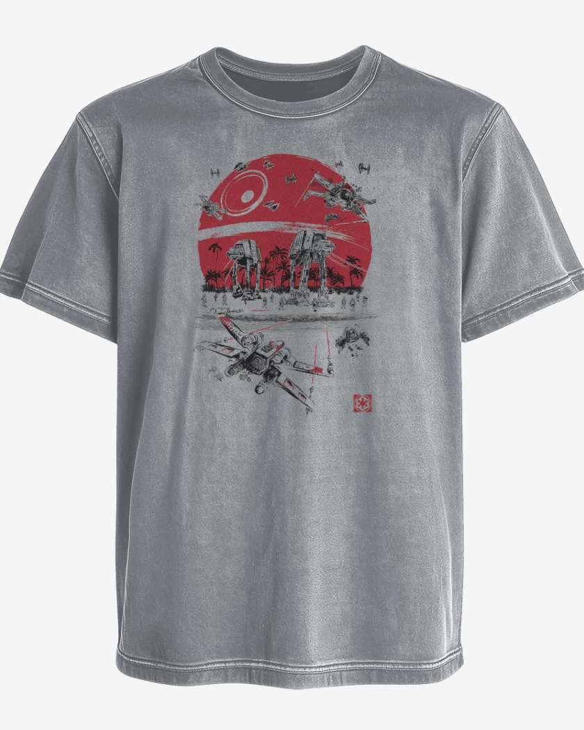 Polera desgastada Star wars Battle