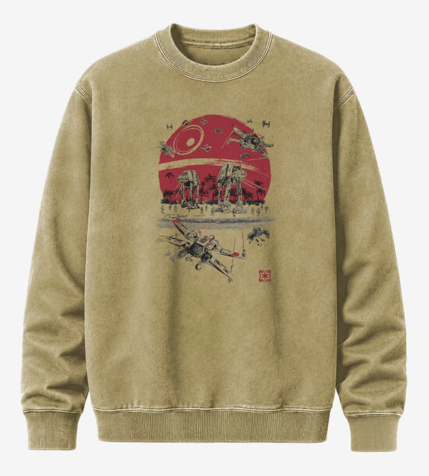 Poleron Polo Acid Wash Beige de Star wars Battle