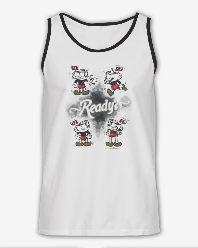Sudadera Blanco de Cuphead Ready