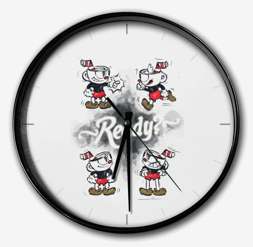 Reloj Blanco de Cuphead Ready