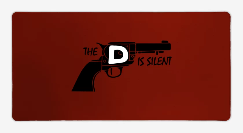 Mouse pad Gamer Rojo de Django - D is Silent