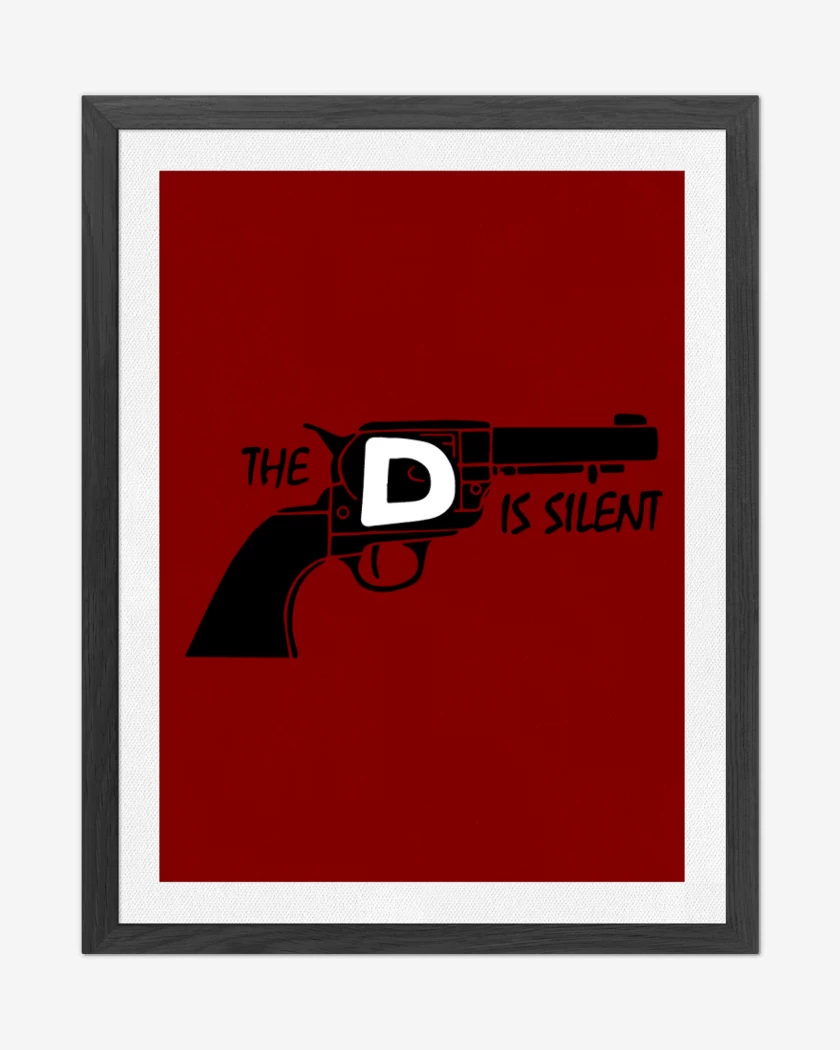 Cuadro decorativo Rojo de Django - D is Silent