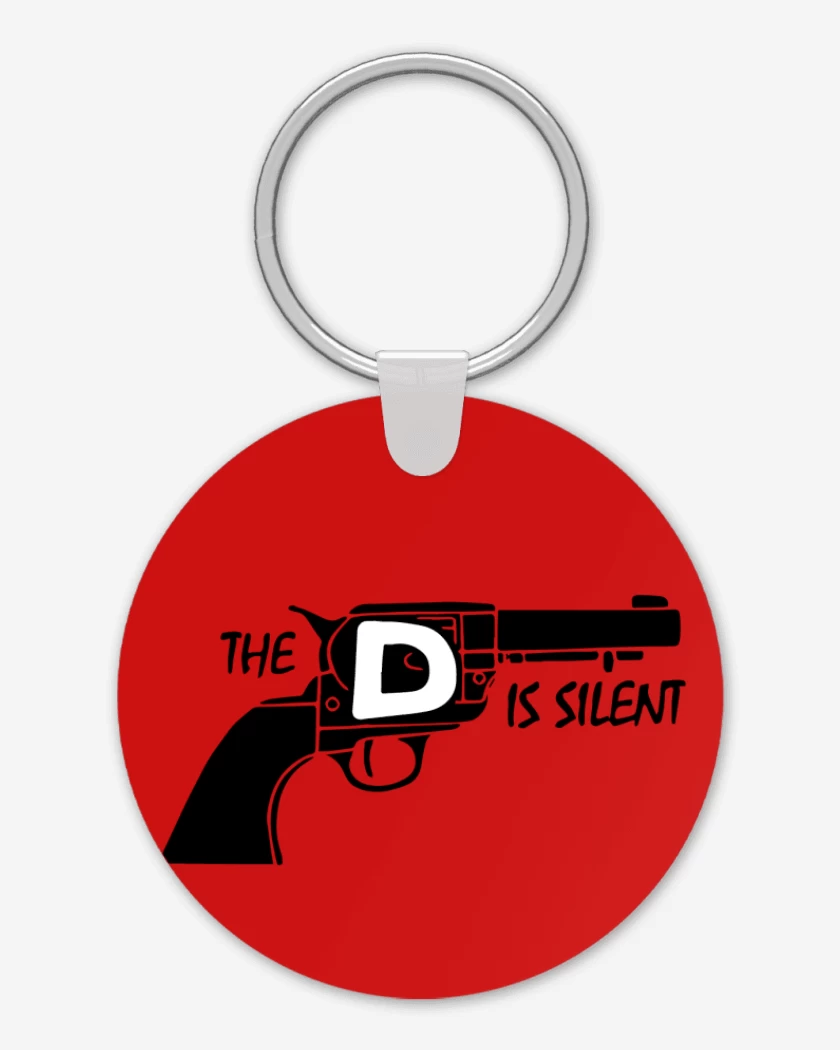 Llavero Rojo de Django - D is Silent