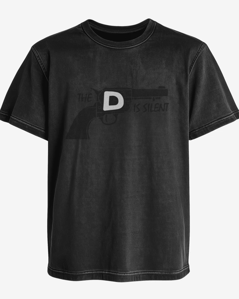 Polera desgastada Negro de Django - D is Silent
