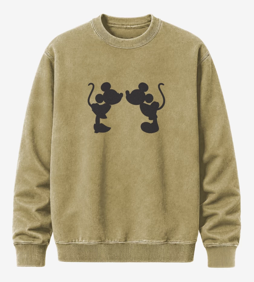 Poleron Polo Acid Wash Beige de mickey beso