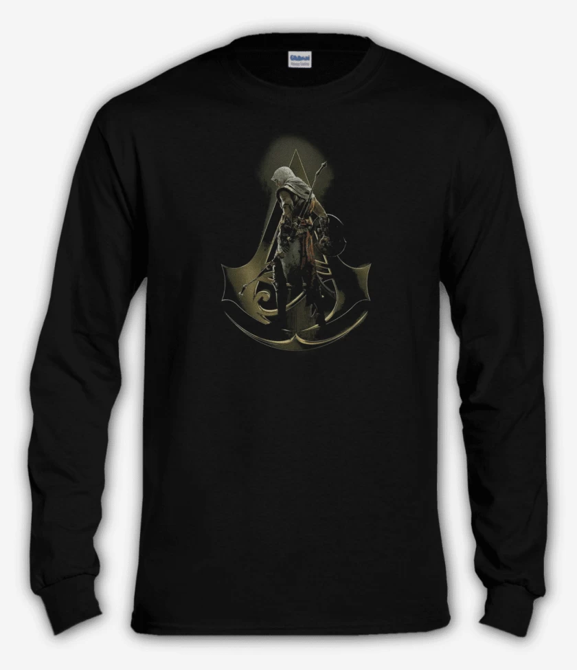 Polera manga larga Negro de assasing creed origins