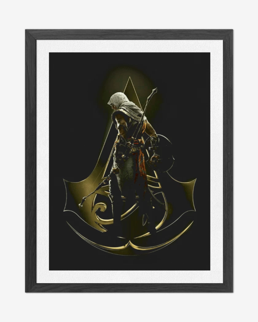 Cuadro decorativo Negro de assasing creed origins