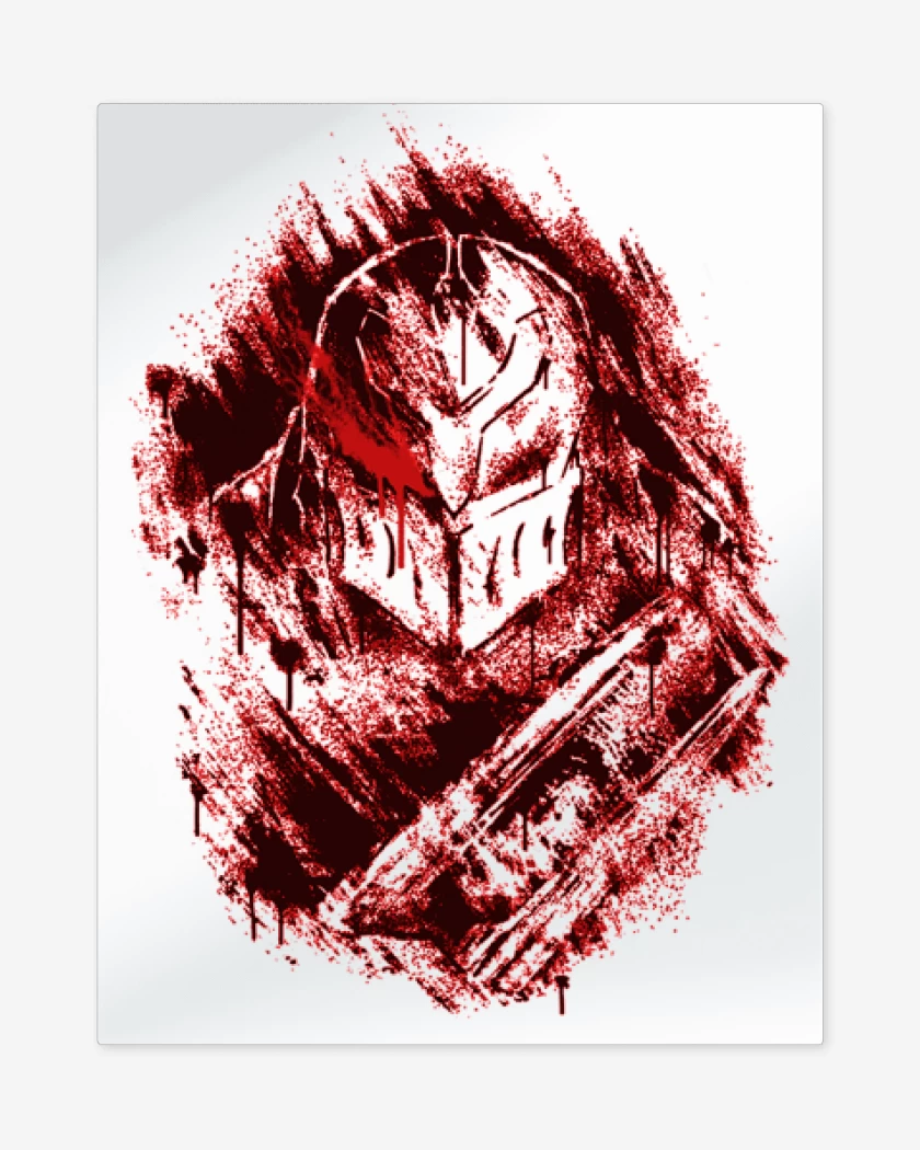 Print metalico Blanco de Zed 
