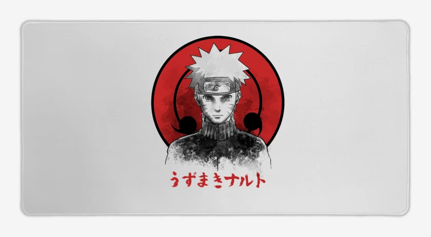 Mouse pad Gamer Blanco de Naruto 