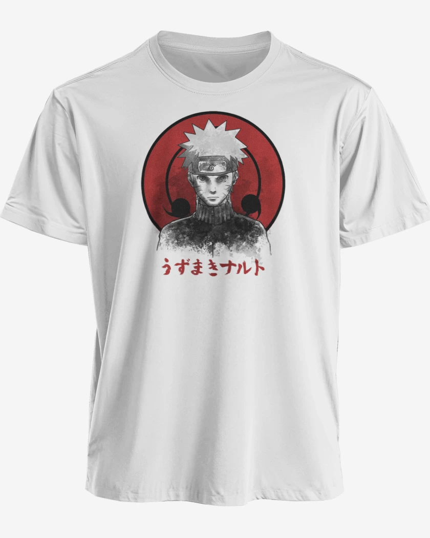 Polera premium Blanco de Naruto 