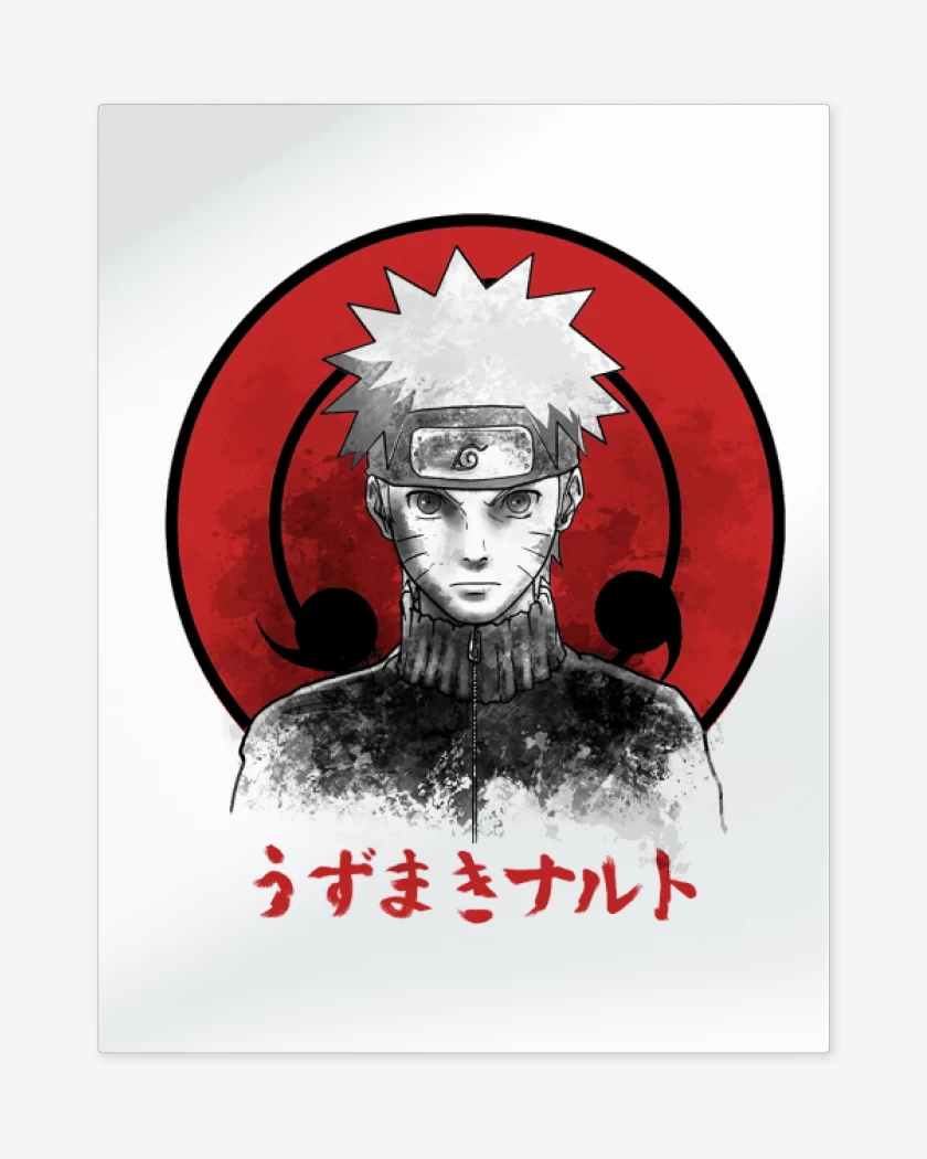 Print metalico Blanco de Naruto 
