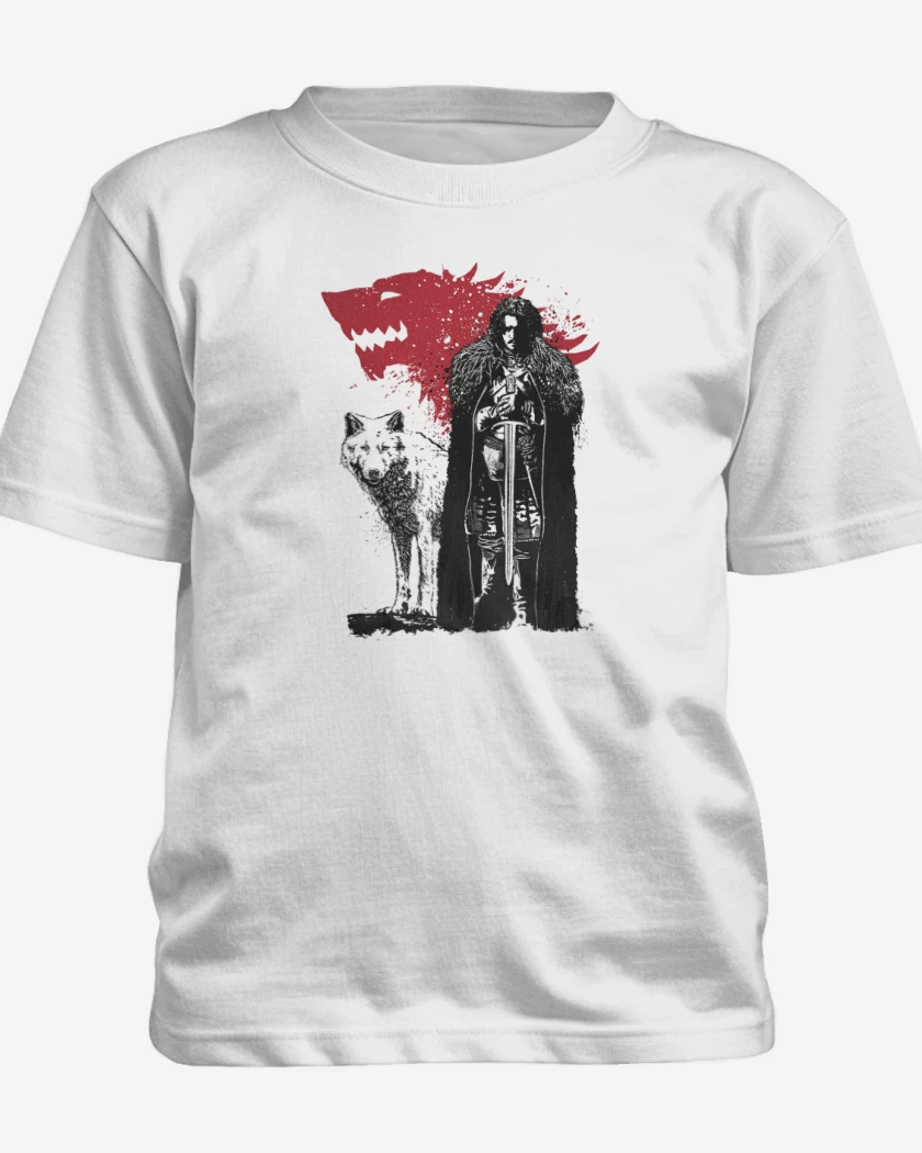 Polera de niño Blanco de Jon Snow