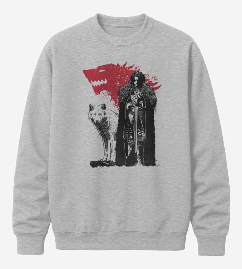 Poleron polo Gris Melange de Jon Snow