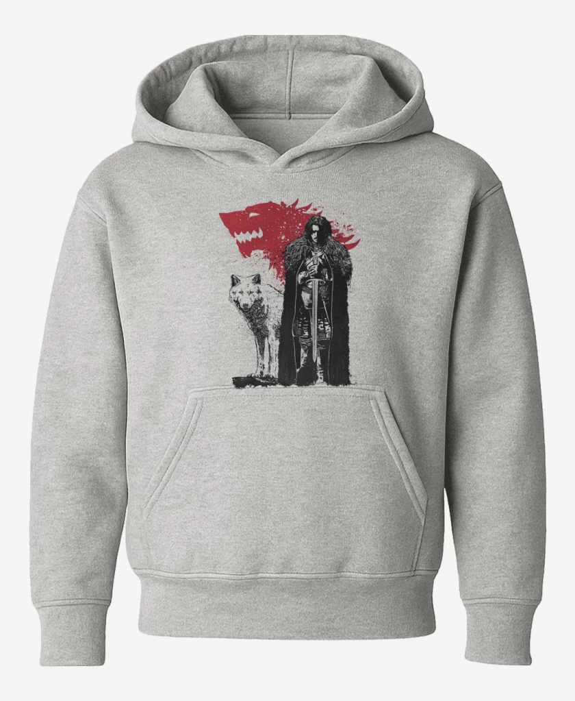 Poleron de niño Gris Melange de Jon Snow