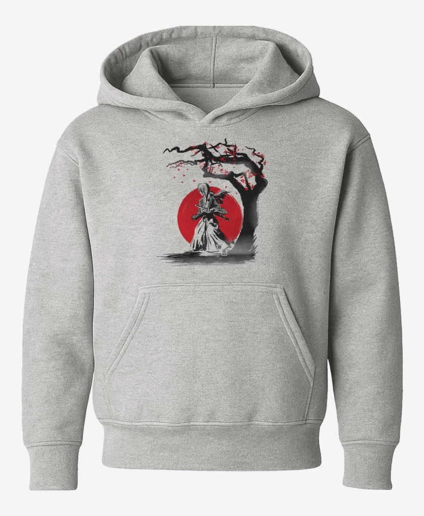 Poleron de niño Gris Melange de Samurai x