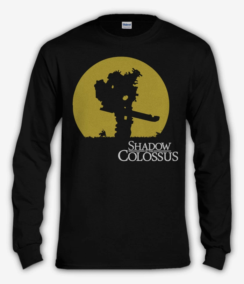 Polera manga larga Negro de Shadow of the Colossus