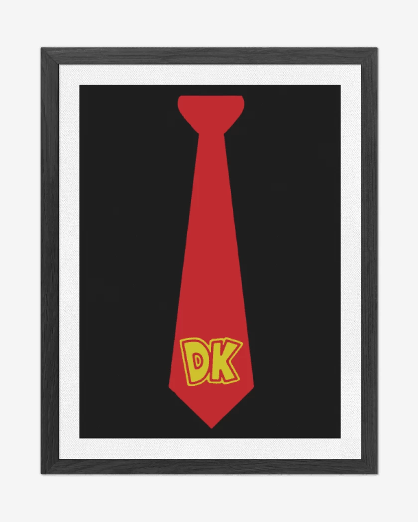 Cuadro decorativo Negro de Corbata donkey kong