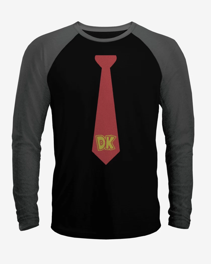 Polera Raglan Corbata donkey kong