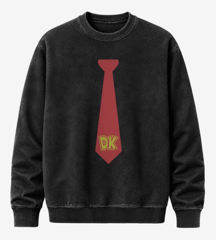 Poleron Polo Acid Wash Negro de Corbata donkey kong